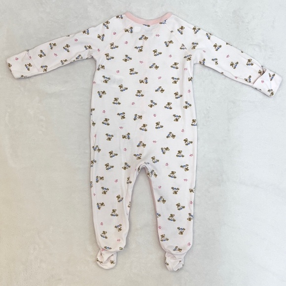 Ralph Lauren Teddy Bear Footed Sleeper Pajamas - Picture 3 of 3